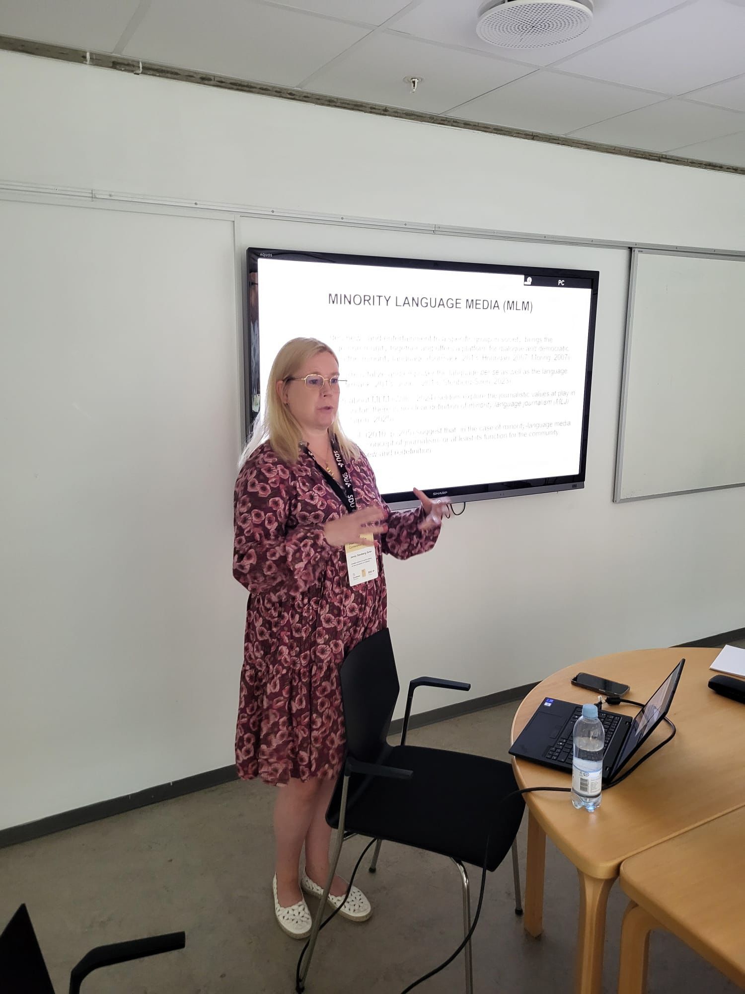 Jenny at NordMedia conference